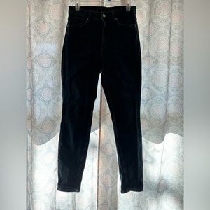 Calvin Klein dark wash, high waist denim, stretchy skinny jeans